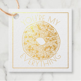 Você É Meu Tudo Favor de Casamento de Bagel Foodie