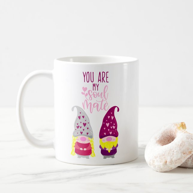 Você É Minha Alma Gêmea Caneca de Café (Com Donut)