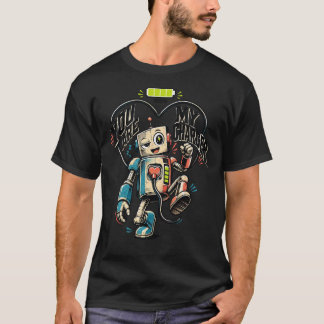 Você É Minha Bateria Camiseta Robô Fofo