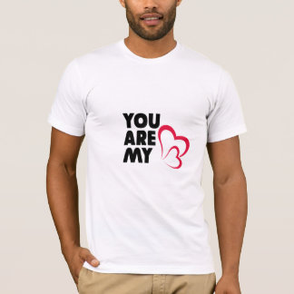 Você é minha camiseta personalizada do coração