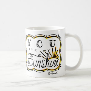 Você é minha caneca de café branco da luz do so