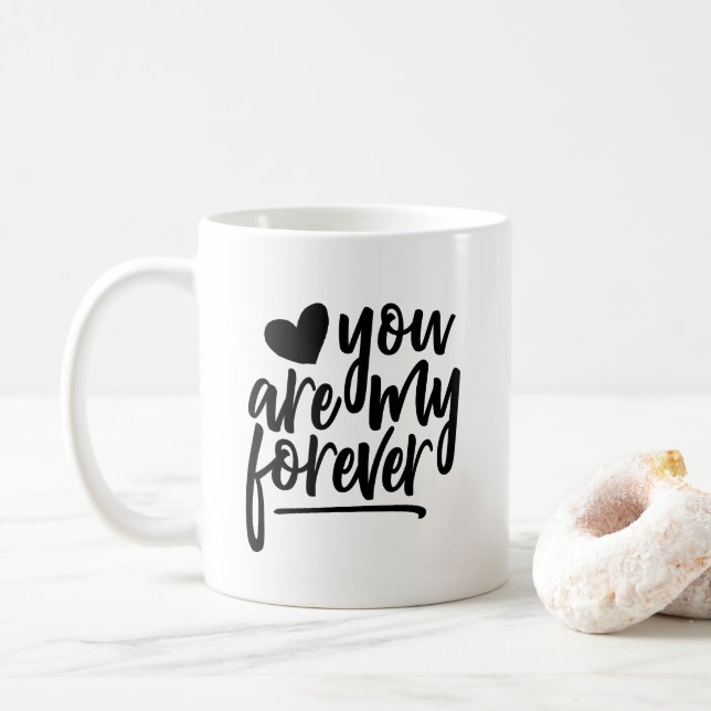 Você é minha caneca de café preto & branco do (Com Donut)