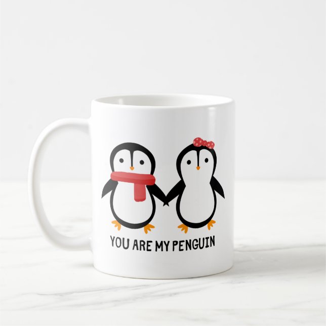 Você É Minha Caneca De Pinguim - Adorável Presente (Esquerda)