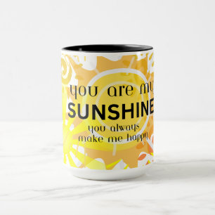 você é minha caneca de sol. caneca de café