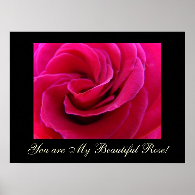 Você é Minha Rosa Linda! presentes de impressão de (Frente)