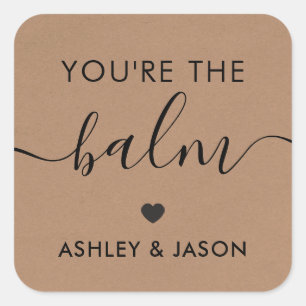 Você é o adesivo Balm, etiqueta para Bálsamo Labia