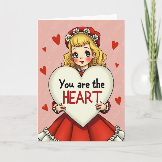 Você É O Cartão de Amor do Coração (Frente)