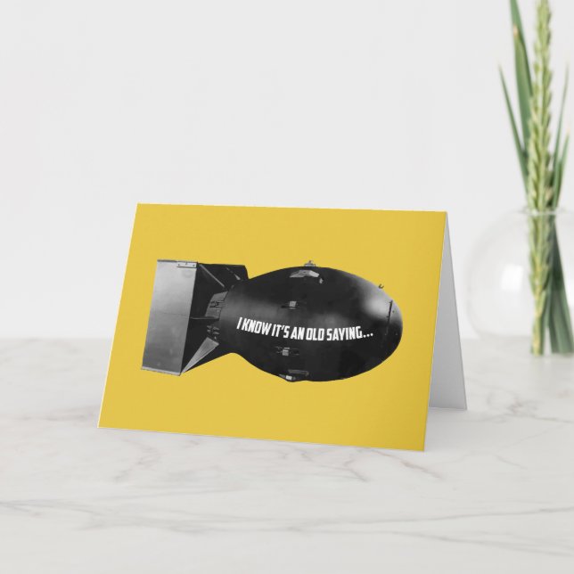 Você é o cartão dos amigos da bomba atômica (Frente)