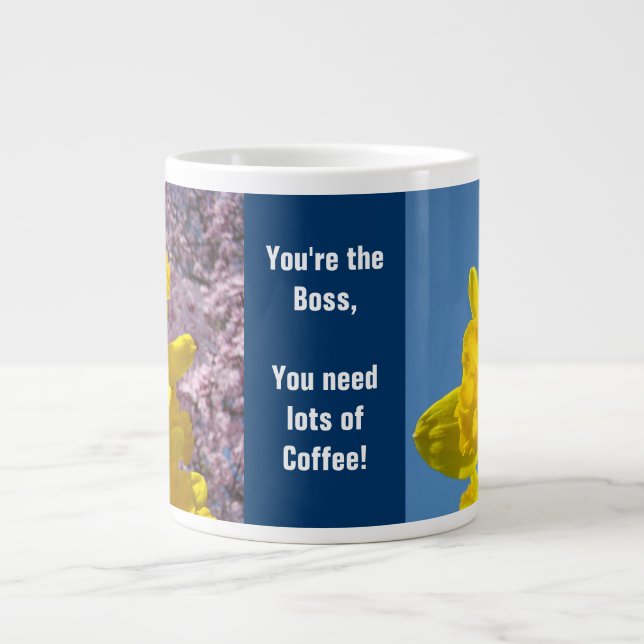 Você é o chefe canecas Você precisa de muito Café (Frente)