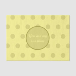 Você É O Meu Papel Tecidular (Amarelo-Manteiga)