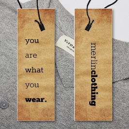 Você é o que Veste - Etiqueta de travamento do log