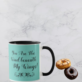 Você É o Vento Debaixo das Minhas Asas Caneca Azul