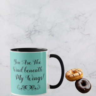 Você É o Vento Debaixo das Minhas Asas Caneca Azul