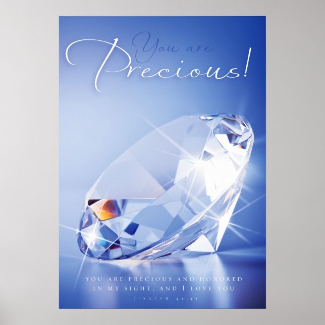 VOCÊ É PRECIOSO - Posters Religiosos Cristãos (Frente)