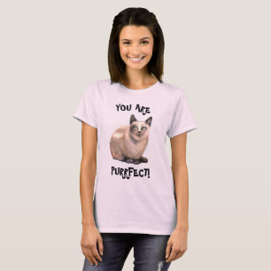 Você é Puro! Pintura de gato em uma camiseta