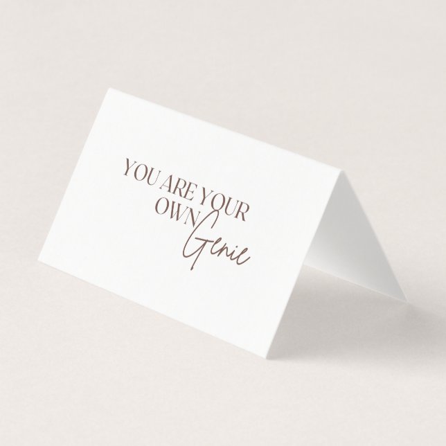 Você É Seu Próprio Genie (Frente)