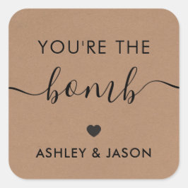 Você é um Adesivo de Bombas de Banho, Kraft