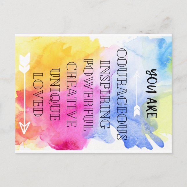 Você é um cartão amado (Frente)