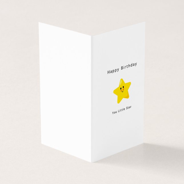 Você é um cartão de aniversário estrela (Exterior)