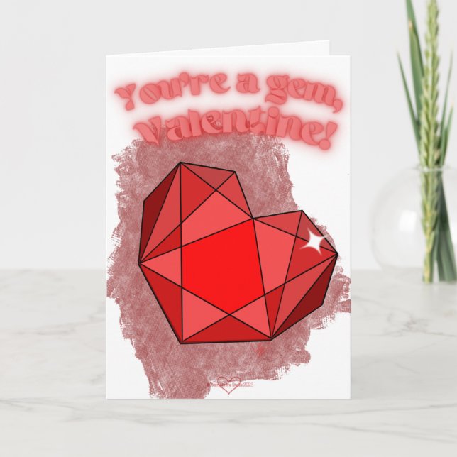 Você é um cartão de Dia de os namorados Gem (Frente)
