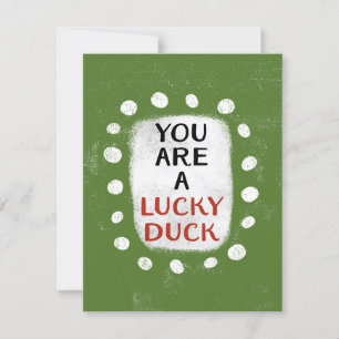 Você É Um Cartão De Saudação De Pato Sortudo
