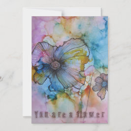 Você é um cartão magnético floral