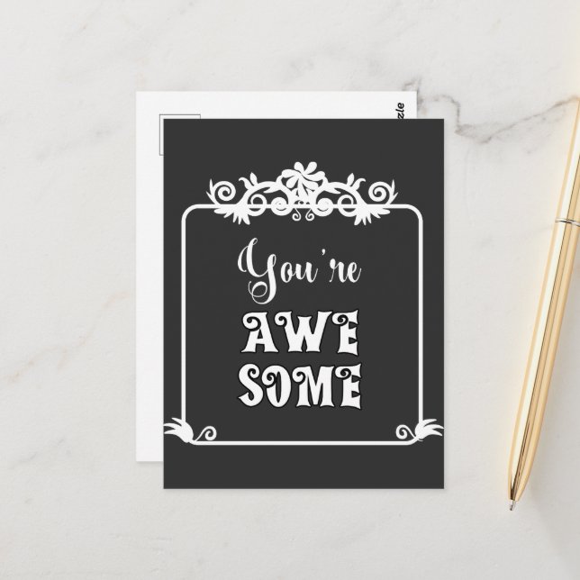 Você é um Cartão Postal de Placa Incrível (Frente/Verso In Situ)