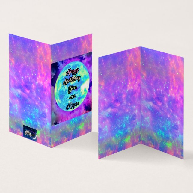 Você é um conjunto de cartões de aniversário perso (Interior e exterior)