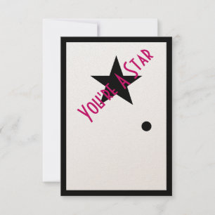 Você é um Convite de festas do Oscar de Estrela