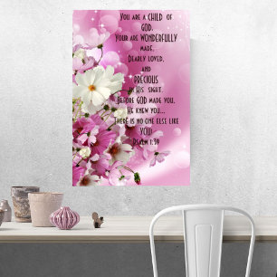Você é um Filho de Deus Poster Cristão 1Escritura