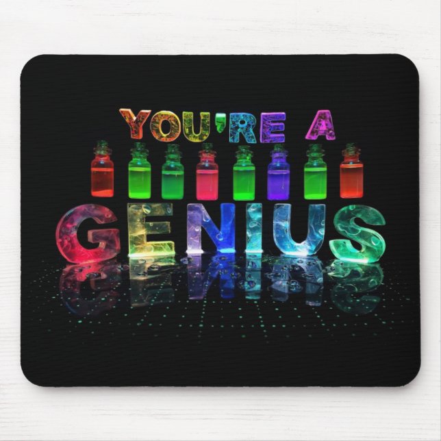Você é um gênio Mousepad para pessoas Brainy (Frente)