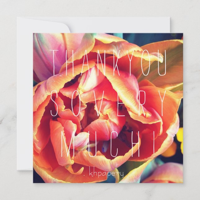 Você é um pêssego! Cartões de agradecimentos (Frente)