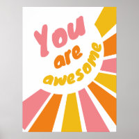 Você é um poster de afirmação positiva incrível