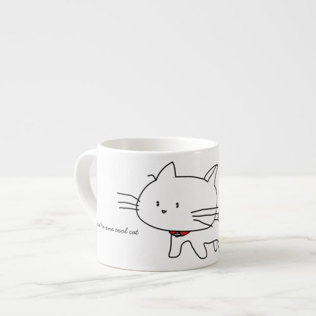 Você é uma caneca legal do café do gato (Frente Esquerda)