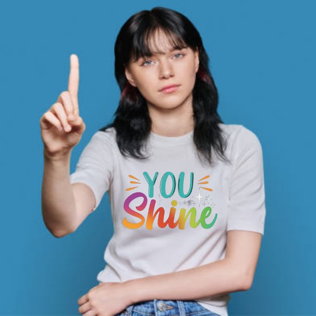 Você ensina camiseta Design atrativa feminina (Criador carregado)