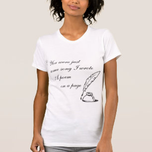 Você era apenas uma camisa de mulher de música