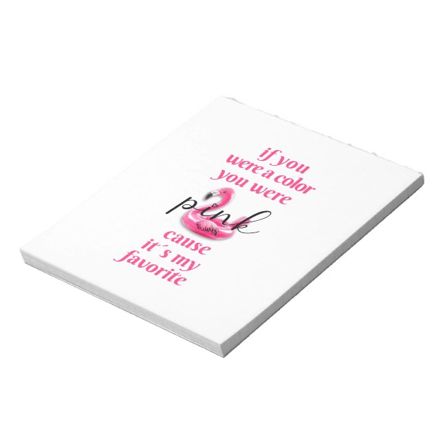 Você era rosa. bloco de notas (Invertido)