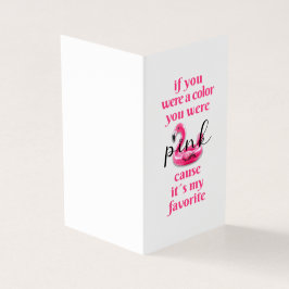 Você era rosa - Cartão de Saudação