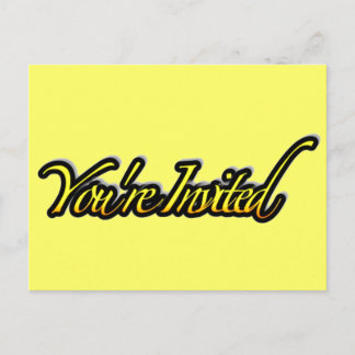 Você está convidado_ Cartão postal