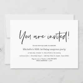 Você está convidado, Convite para Festas de aniver