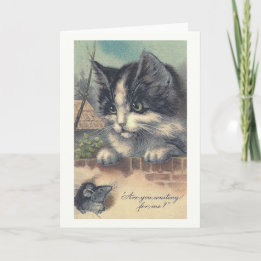 "Você está esperando por mim?" Cartão de Saudação 