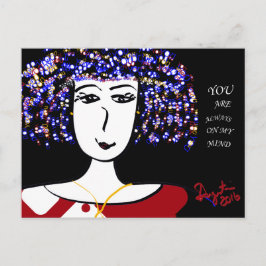 VOCÊ ESTÁ SEMPRE NA MINHA MENTE - CARTÃO POSTAL