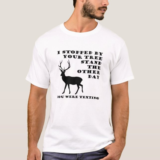 Você Estava Enviando Mensagens Camisa Divertida de (Frente)
