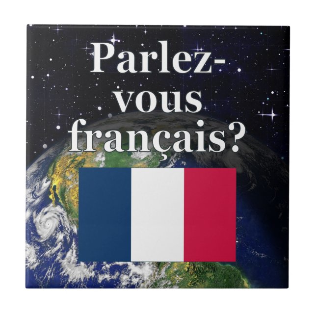 Você fala francês? em francês. Sinalizador e Terra (Frente)
