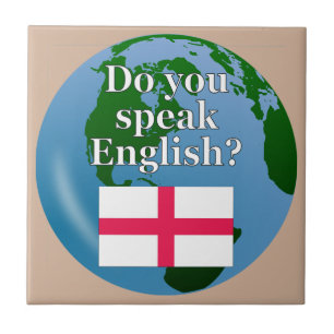 "Você fala inglês?" em inglês. Sinalizador e gl
