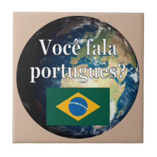 Você fala o português? Português. Bandeira & te