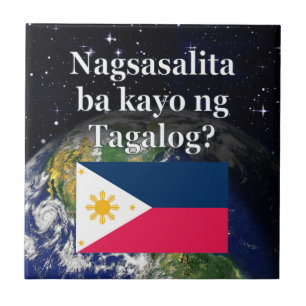 Você fala Tagalog? no Tagalog. Sinalizador e Terra