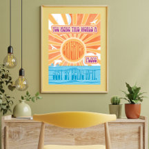 Você faz deste mundo um Poster de Boho Lugar Mais 