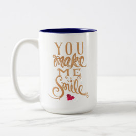 Você faz-me sorrir - caneca de café