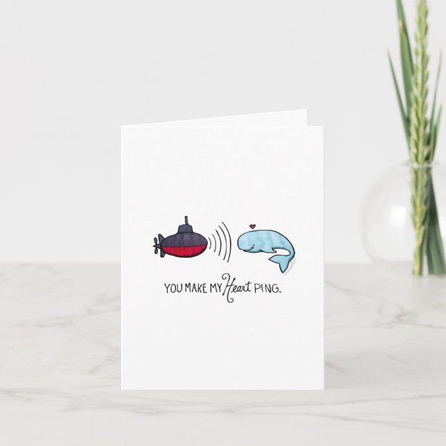 Você Faz Meu Cartão De Nota De Ping Coral (Frente)